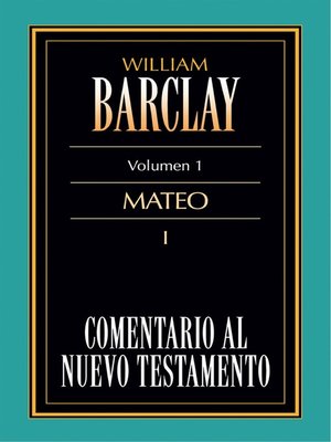 cover image of Comentario al Nuevo Testamento Volume 1